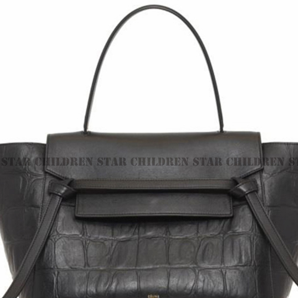 新作2015S セリーヌバッグスーパーコピー セリーヌ 入荷 稀少 セリーヌ BeltBagミニ,クロコ Black 175543YNF19TP